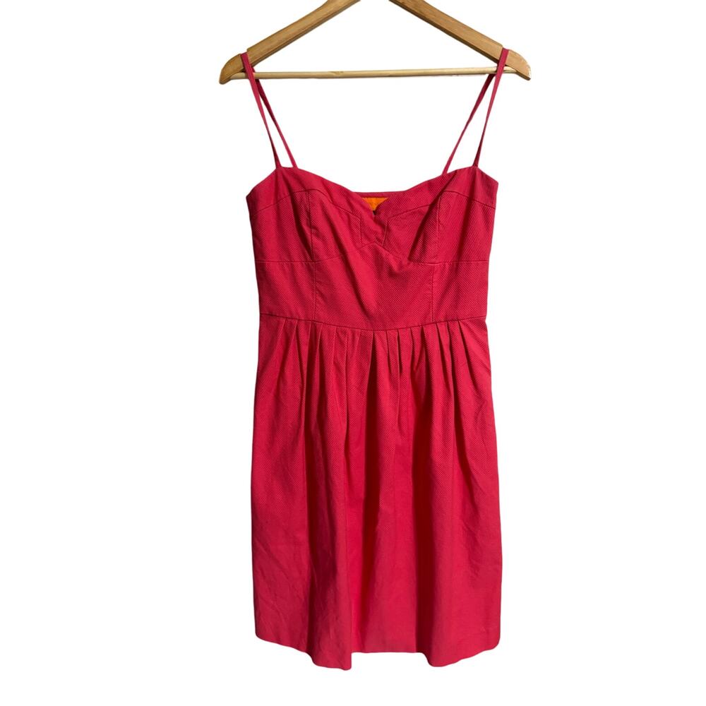 Cynthia Steffe Textured Pleated Pink Dress Size 8